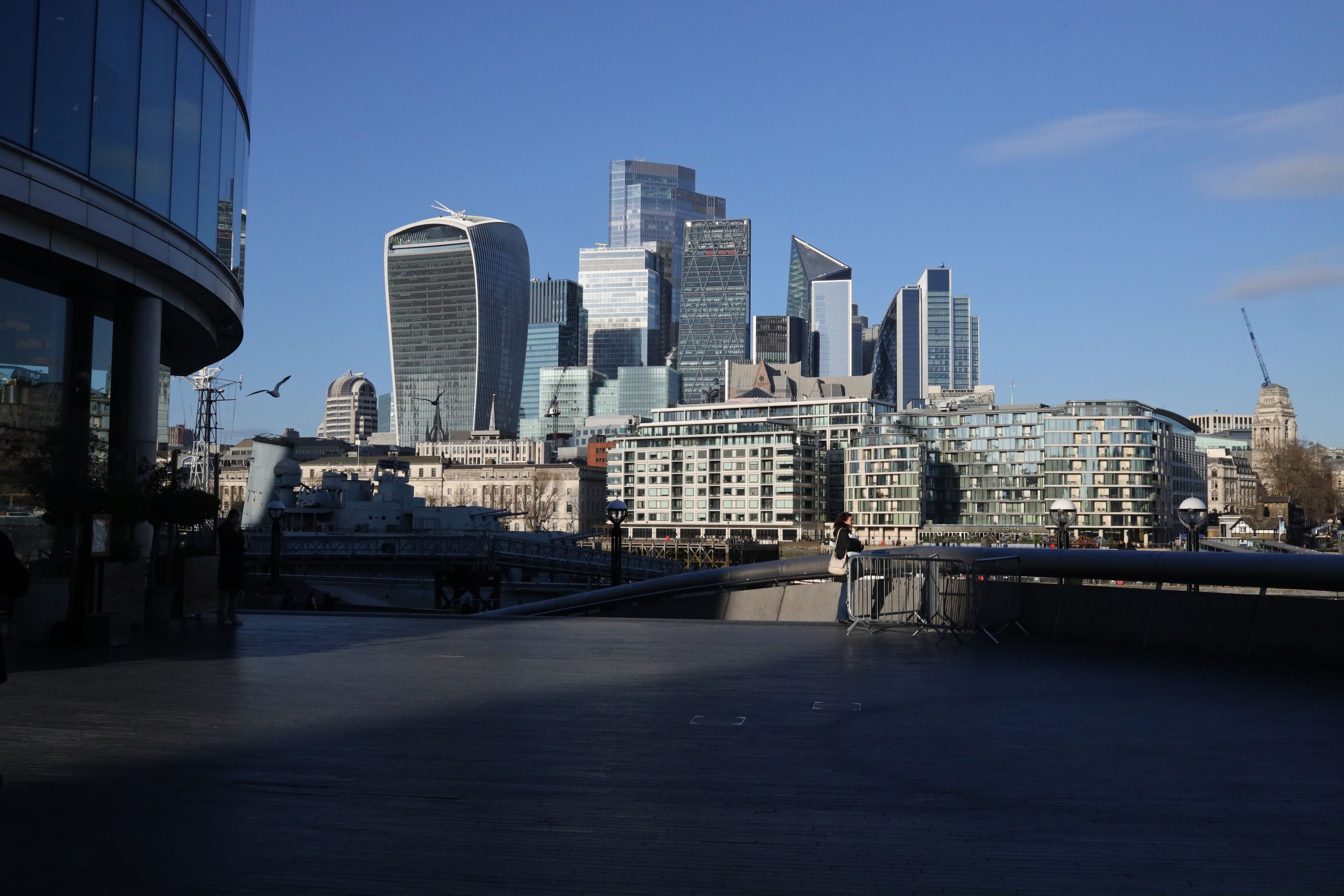 The City of London seen across the river